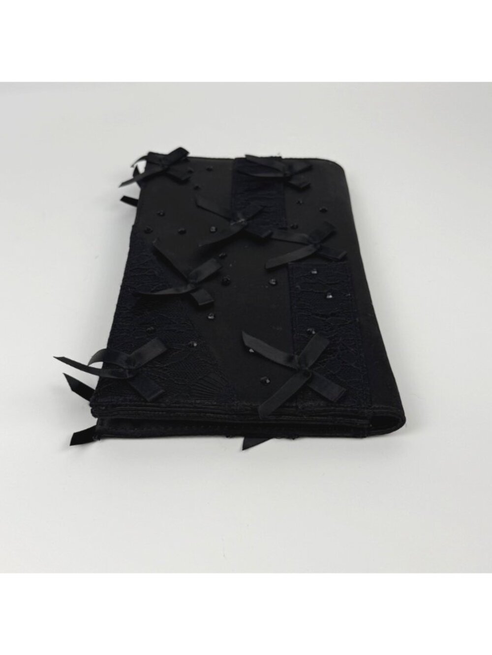 Prabal Gurung Neiman Marcus for Target Black Satin Lace Clutch - Picture 4 of 10